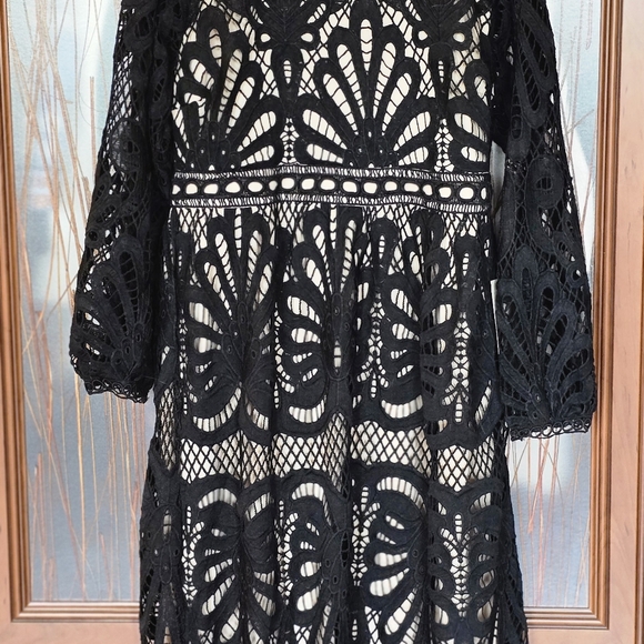 bohme Dresses & Skirts - Bohme Geraldine Black Lace Dress NWT